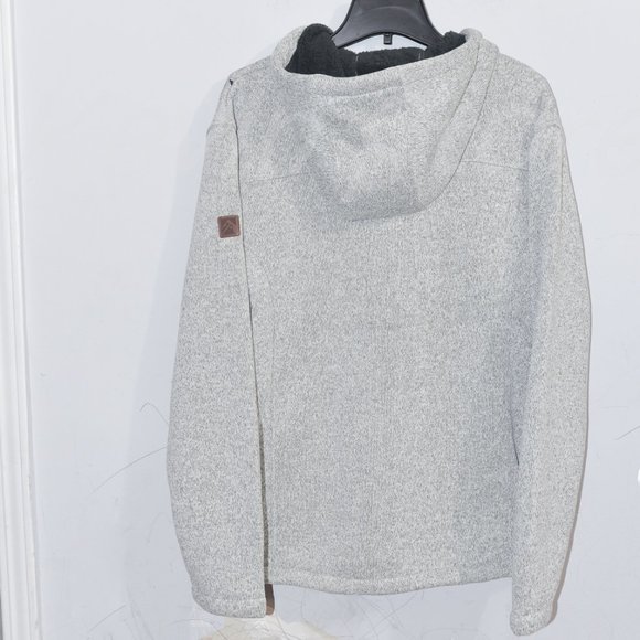 Gray NWT Rugged Elements men's moutain fleece full zip hoodie - Picture 6 of 6